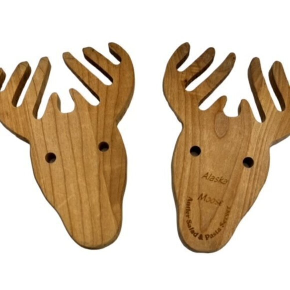 Alaska Moose‎ Antlers Alaska JACK’S Salad Pasta Servers Great GIFT Lodge CABIN
